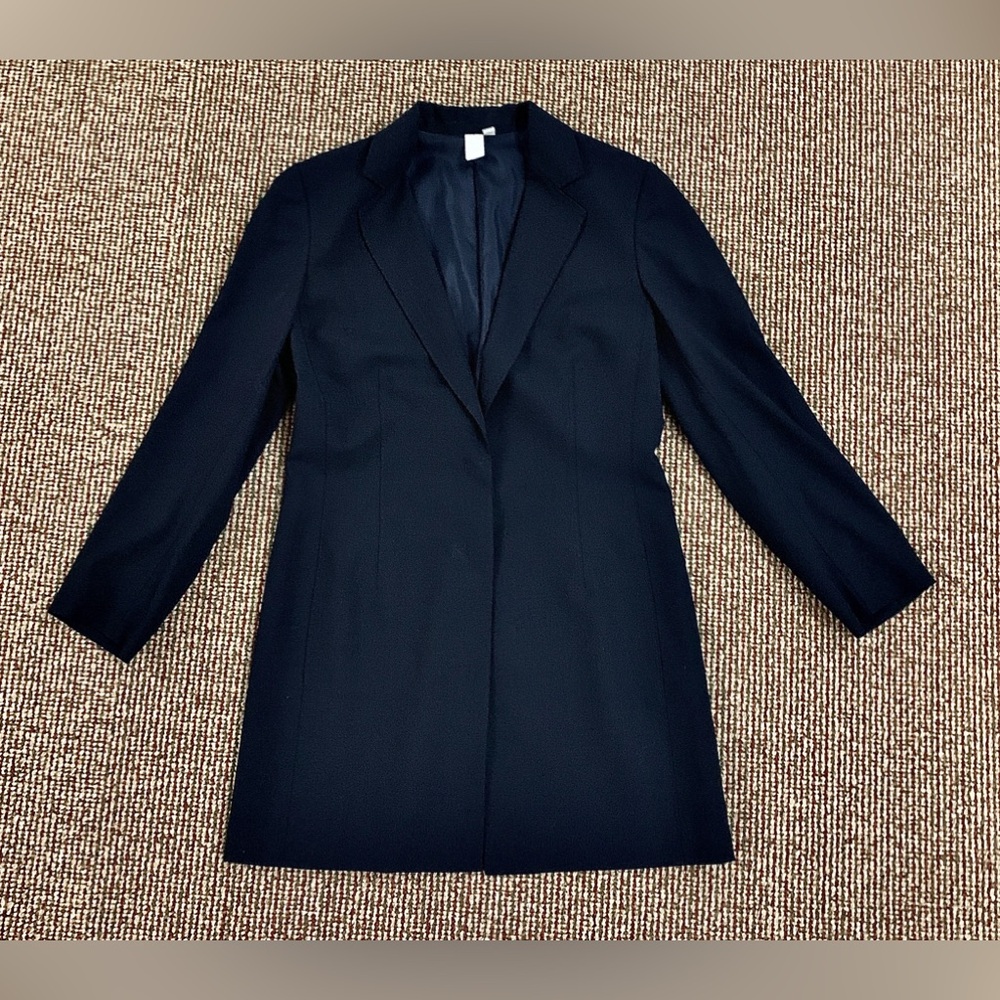Women’s 2 Anne Klein Navy Blue Blazer Jacket Coat
